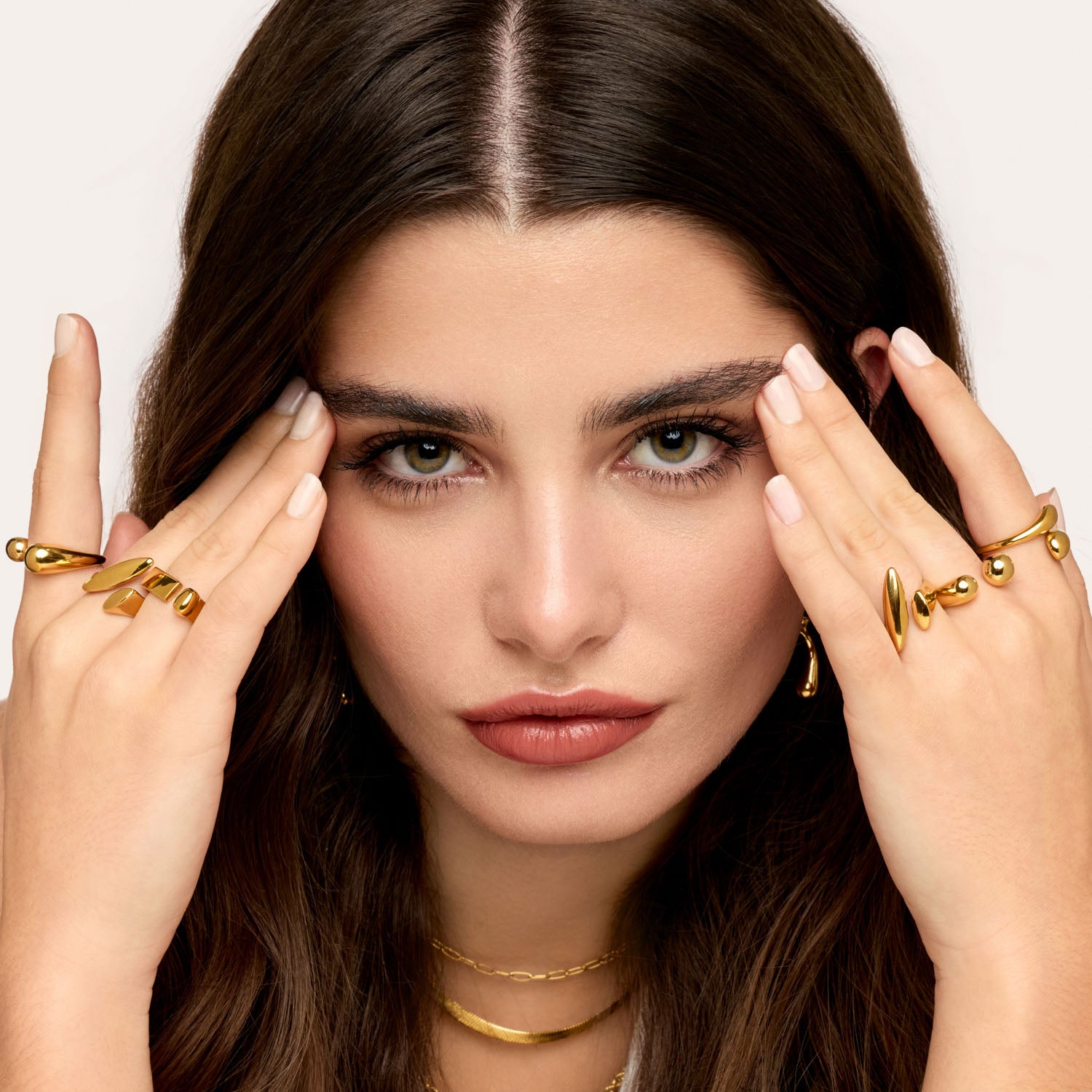 Anel Atenas Banhado em Ouro 18k