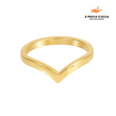 Anel Diadema Slim Banhado em Ouro 18k