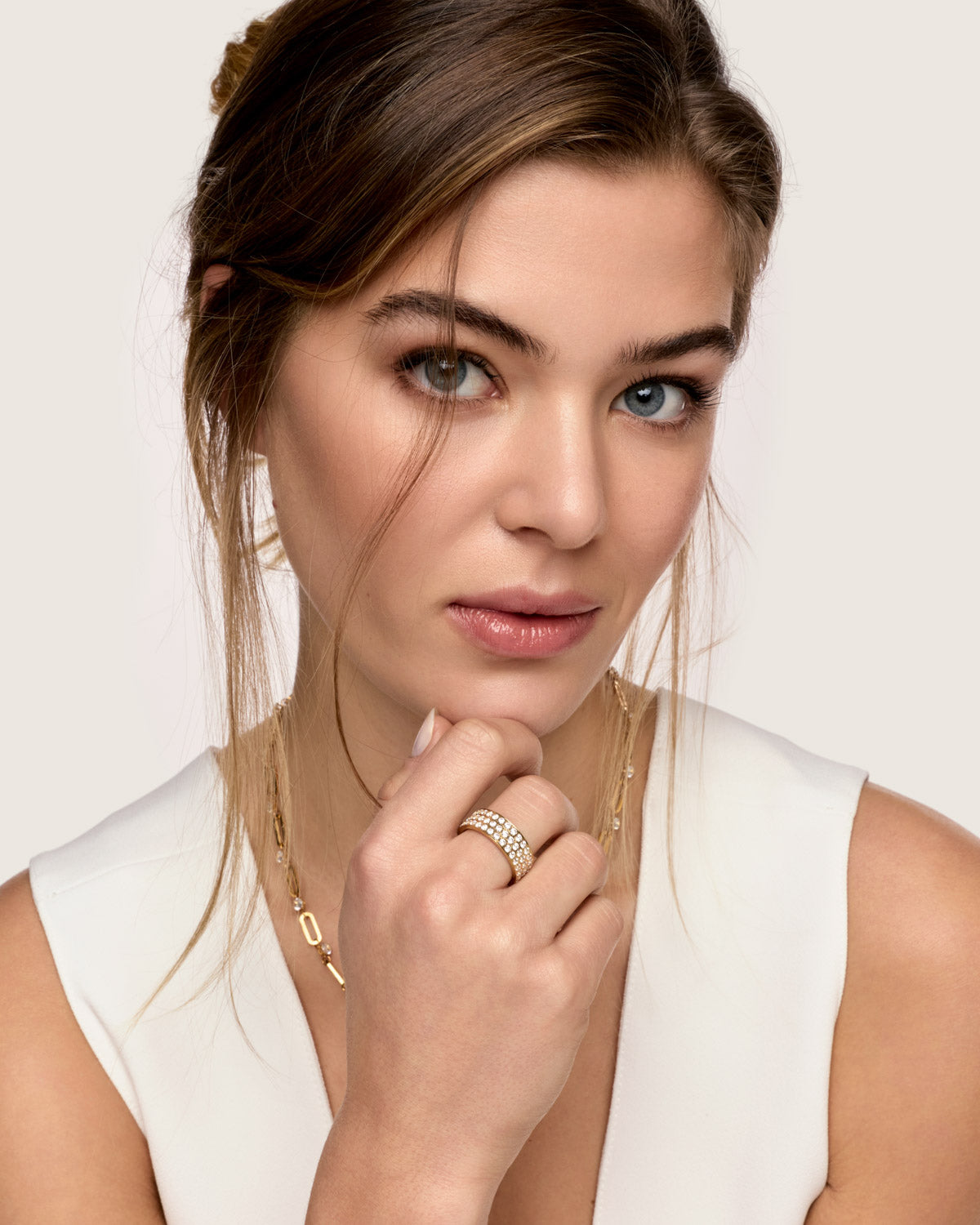 Anel Mônaco Banhado em Ouro 18k