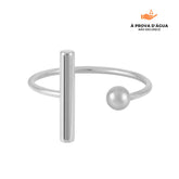 Anel Sicília Regulável Banhado em Prata