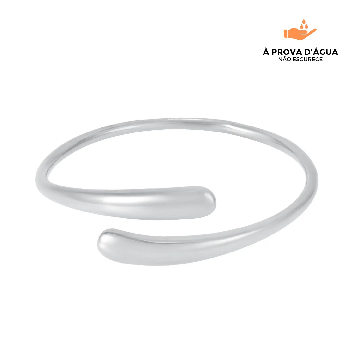 Bracelete Pontos Bali Regulável Banhado em Prata