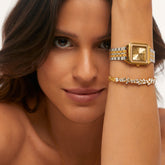 Bracelete Riviera Capri Regulável Banhado em Ouro 18k