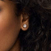 Brincos Solitário Banhados em Ouro 18k