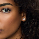 Brincos Solitário Banhados em Ouro 18k