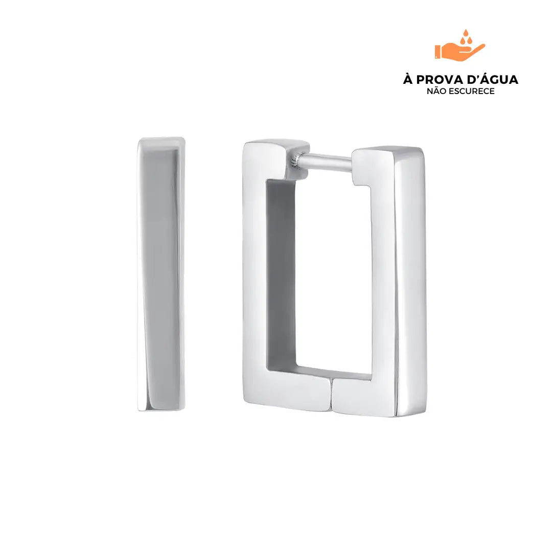 Brincos Trina Banhado em Prata