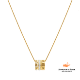 Colar Triplo Momentos Banhado em Ouro 18k