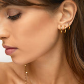 Brincos de Argola Slim Banhados em Ouro 18k