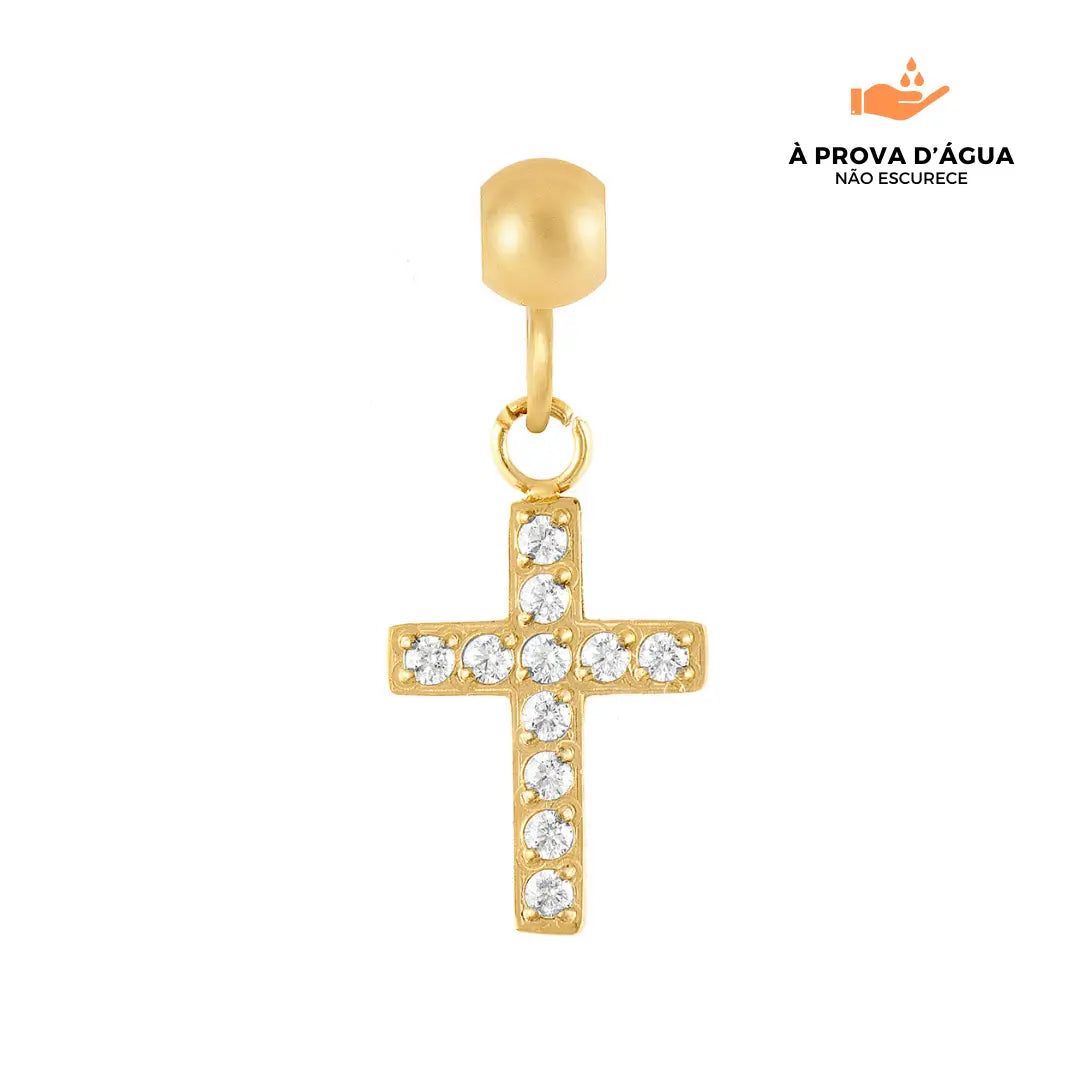 Pingente Cruz Banhado em Ouro 18k
