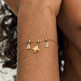 Pingente Inicial A Banhado em Ouro 18k