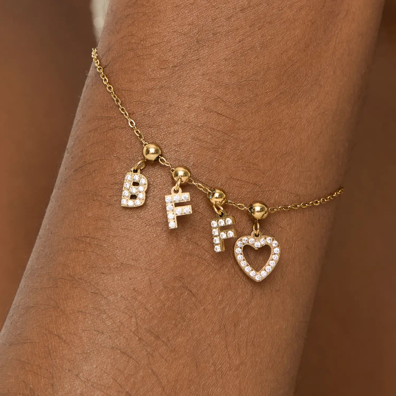 Pingente Inicial B Banhado em Ouro 18k