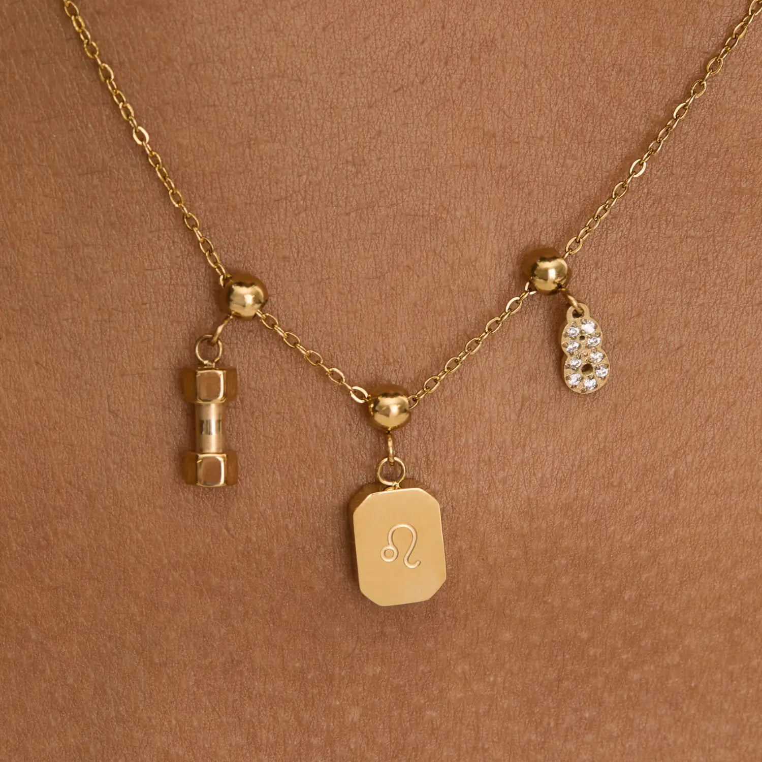 Pingente Signo Leão Banhado em Ouro 18k