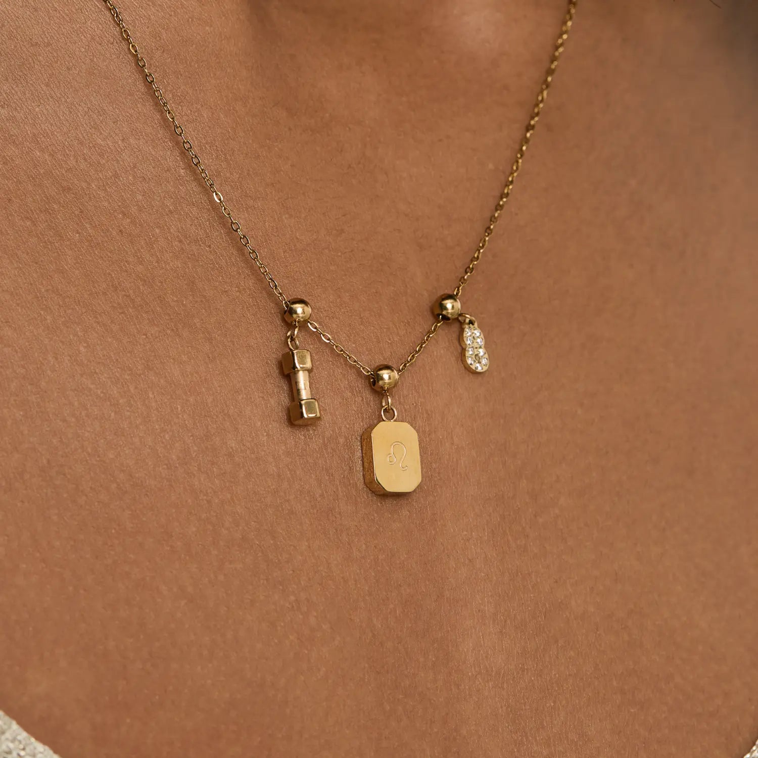 Pingente Signo Leão Banhado em Ouro 18k