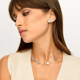 Brincos de Trevo Banhado em Prata