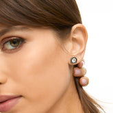 Brincos Ponto de Luz Banhado em Prata