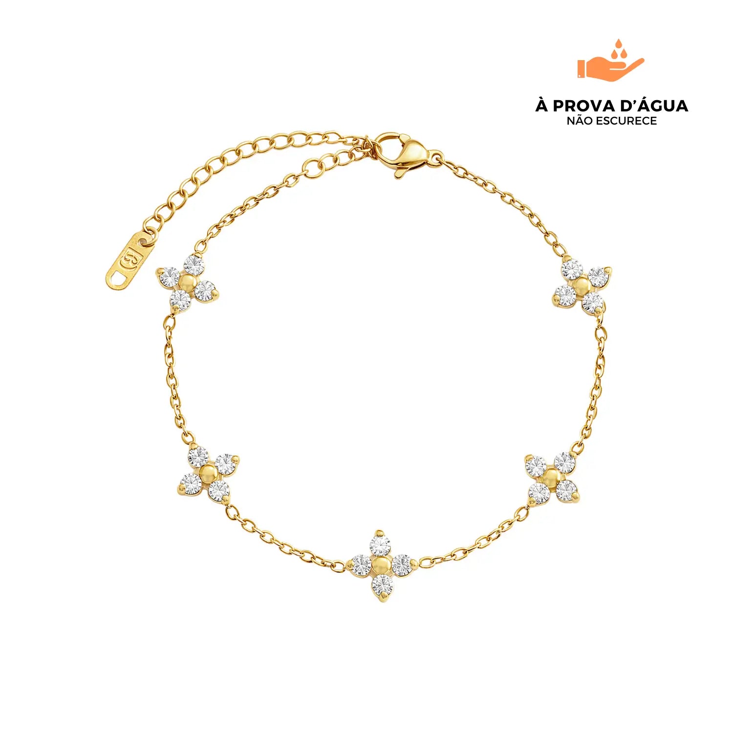 Pulseira Florenza Banhada em Ouro 18k