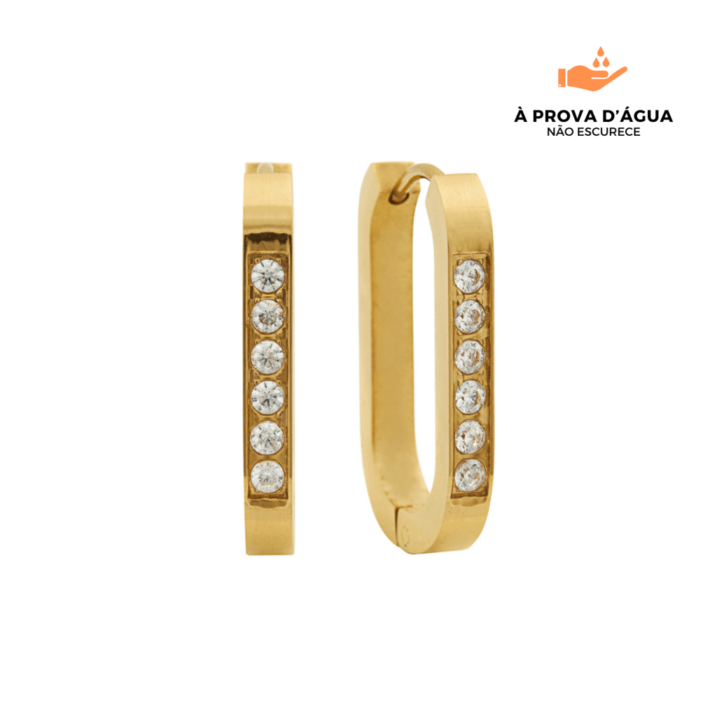 Brincos Stella Banhados em Ouro 18k