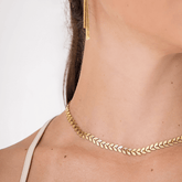 Choker Pinhais Banhado em Ouro 18k