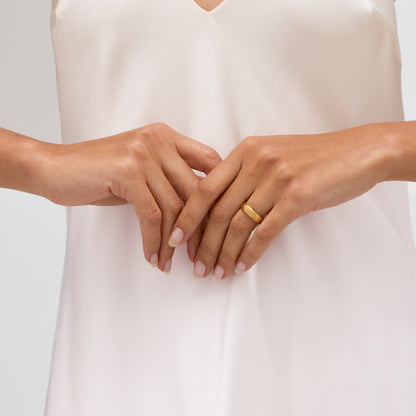 Aliança Clássica 5MM Banhada em Ouro 18k