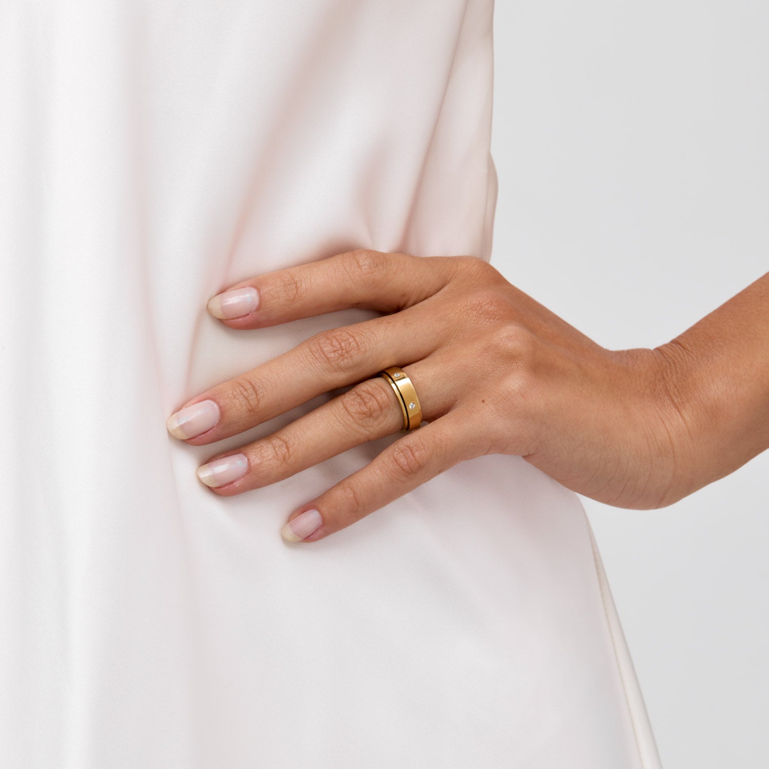 Par de Alianças Glamour Banhado em Ouro 18k
