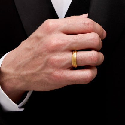 Par de Alianças Infinito Banhado em Ouro 18k