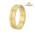 Aliança Unique Slim Banhada em Ouro 18k