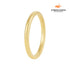 Aliança Clássica 2MM Banhada em Ouro 18k