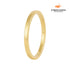 Aliança Moderna 2MM Banhada em Ouro 18k