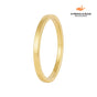 Aliança Moderna 2MM Banhada em Ouro 18k