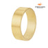 Aliança Moderna 8MM Banhada em Ouro 18k