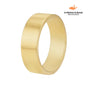 Aliança Moderna 8MM Banhada em Ouro 18k