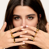 Anel Atenas Banhado em Ouro 18k