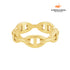 Anel de Elos Modernos Banhado em Ouro 18k