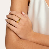 Anel Florenza Banhado em Ouro 18k