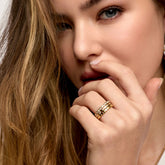 Anel Kaena Glamour Banhado em Ouro 18k