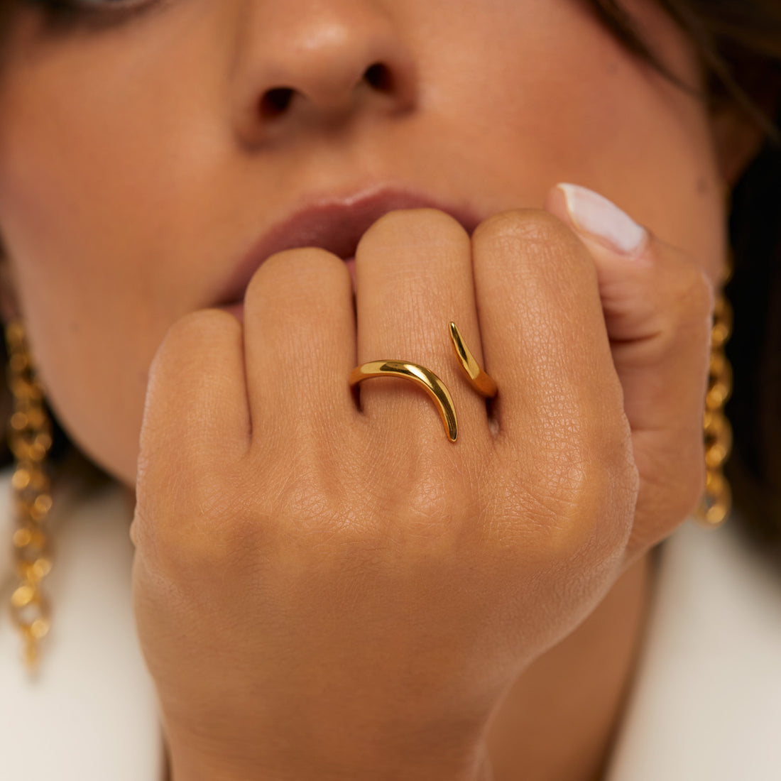 Anel Lume Regulável Banhado em Ouro 18k