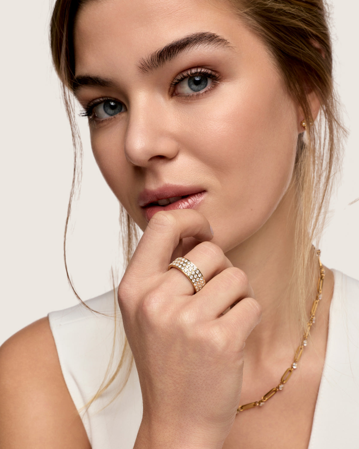 Anel Mônaco Banhado em Ouro 18k