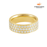 Anel Mônaco Banhado em Ouro 18k