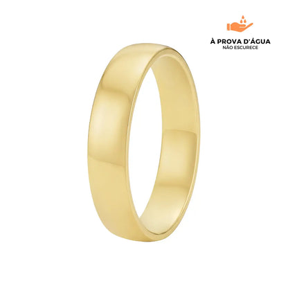 Aliança Clássica Banhada em Ouro 18k