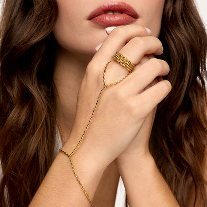 Anel Sienna Banhado em Ouro 18k