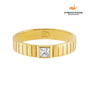 Anel de Linhas Cristal Banhado em Ouro 18k | Aniversário Beout