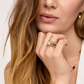 Anel Solitário Beout Banhado em Ouro 18k