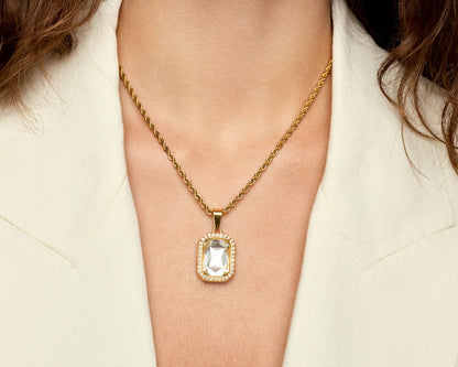 Colar Cintilante Banhado em Ouro 18k