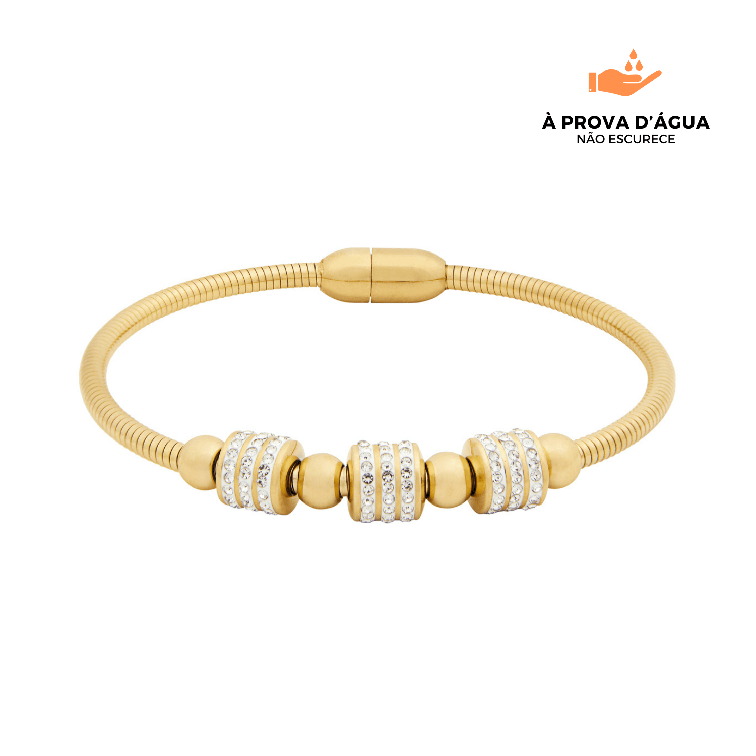 Bracelete Glow Bela Banhado em Ouro 18k