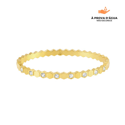 Bracelete Kaena Luz Banhado em Ouro 18k