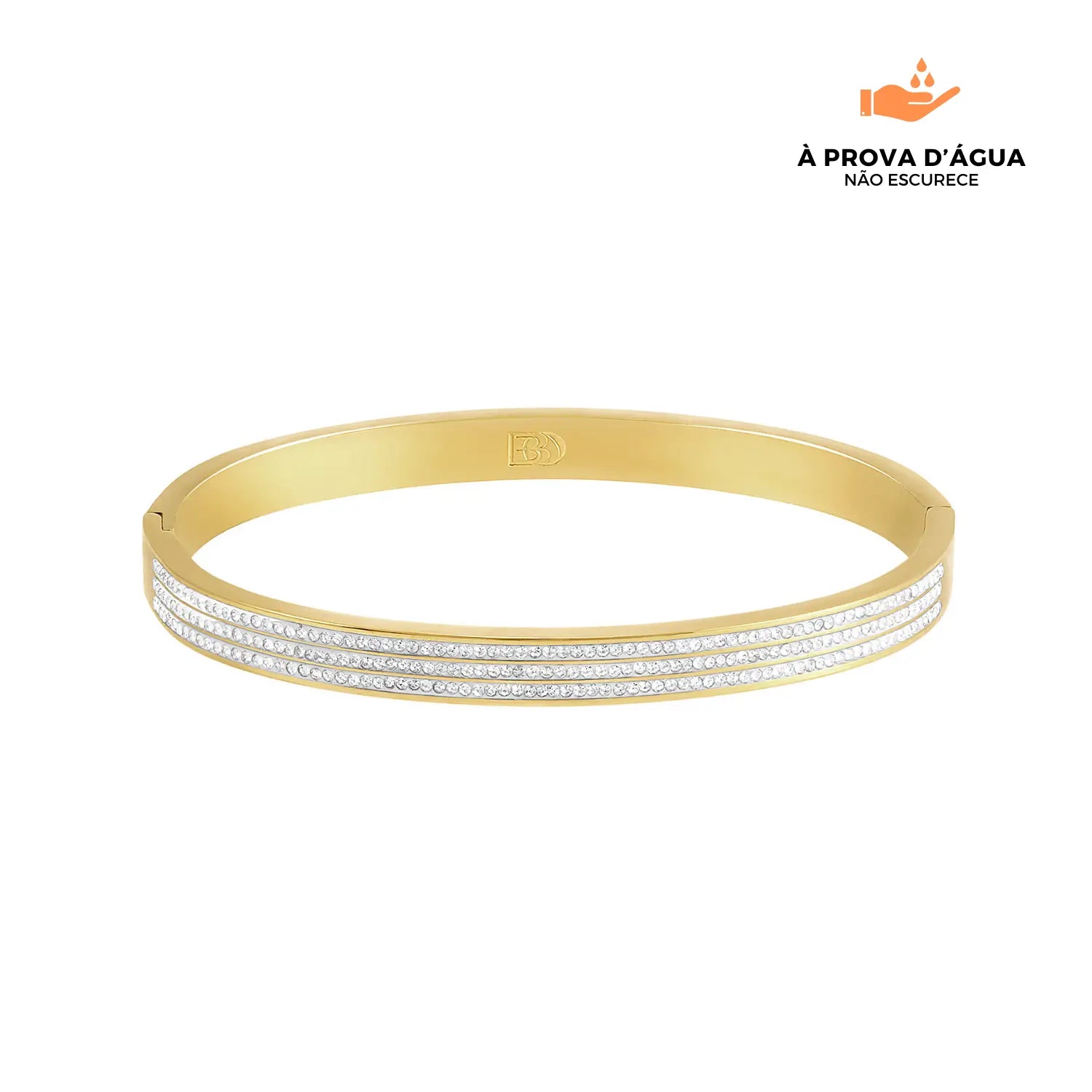 Bracelete Monaco Banhado em Ouro 18k