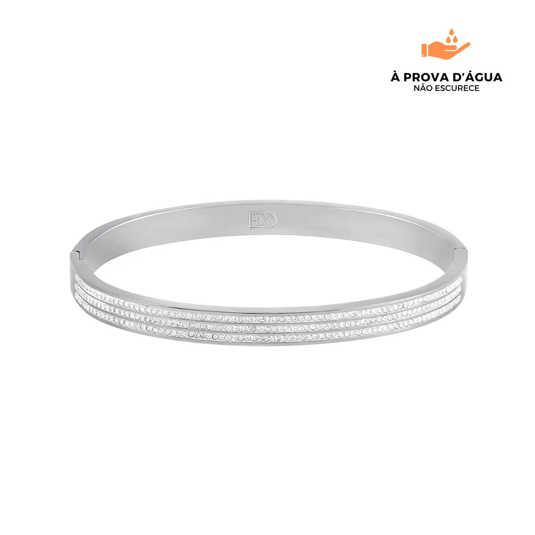 Bracelete Mônaco Banhado em Prata