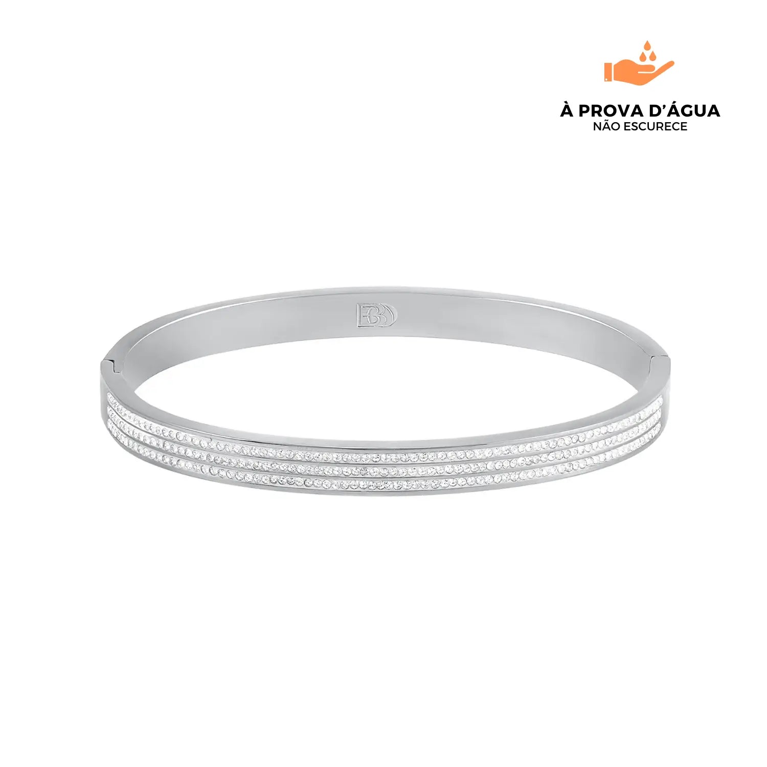 Bracelete Mônaco Banhado em Prata