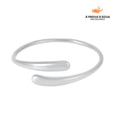 Bracelete Pontos Bali Regulável Banhado em Prata