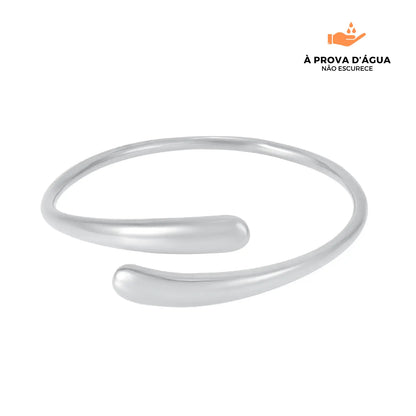 Bracelete Pontos Bali Regulável Banhado em Prata