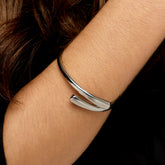 Bracelete Pontos Bali Regulavel Banhado em Prata